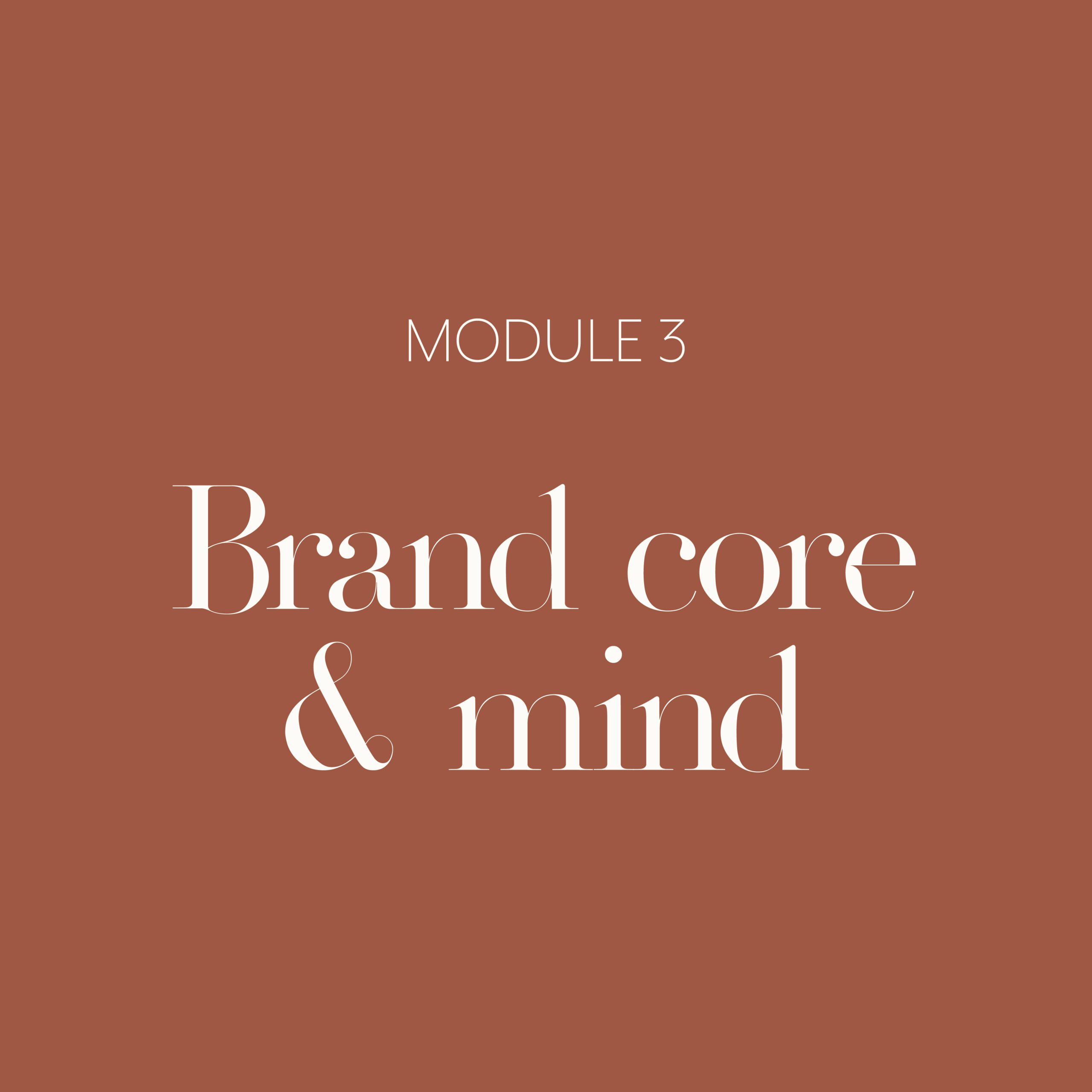 Brand core & mind